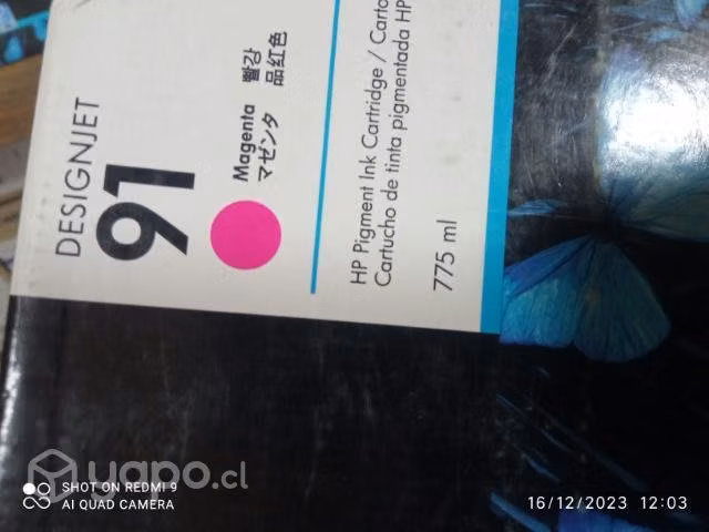 Tintas HP 91 colores originales de 775ml - Imagen 2