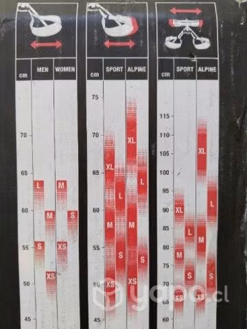 Arnés de escalada deportiva.