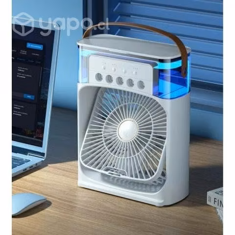 Mini Ventilador Enfriador De Aire Con Aroma Luces