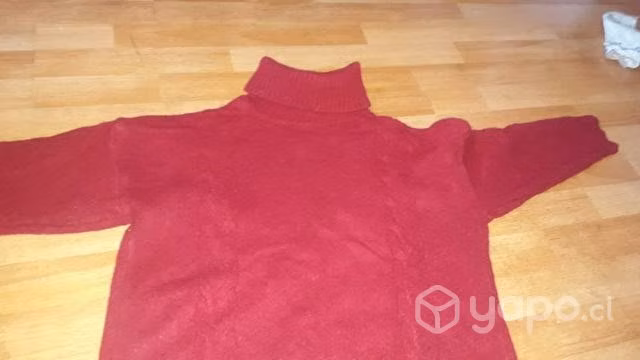 Sweater mujer rojo cereza - Imagen 3