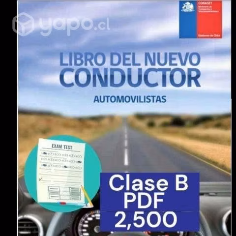 Servicio material estudio conductor clase B