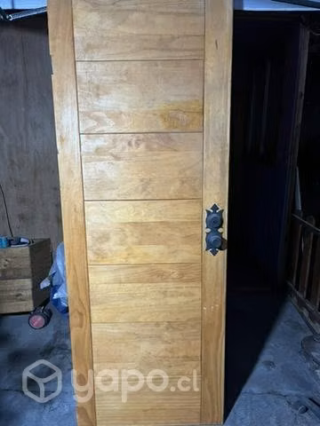 Puerta exterior con chapa
