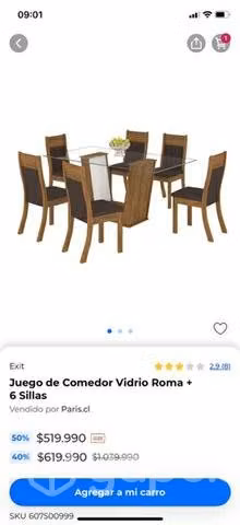 Comedor 6 sillas