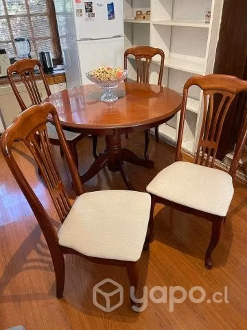 Comedor Reina Ana, color caoba - Imagen 4