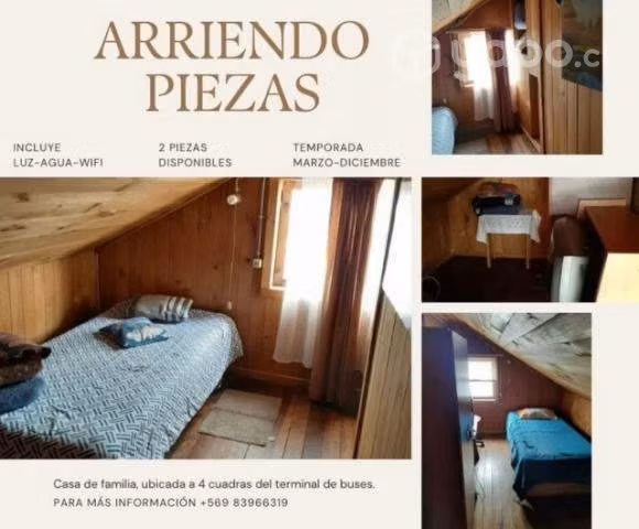 Se arrienda pieza a estudiantes (marzo-diciembre)