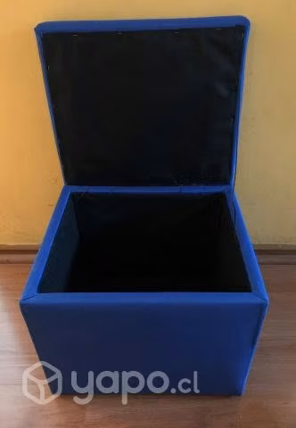 Puff baúl azul