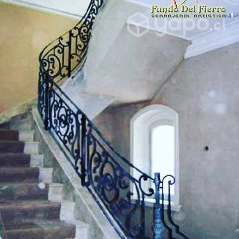 Baranda de escalera fierro forjado - Imagen 3