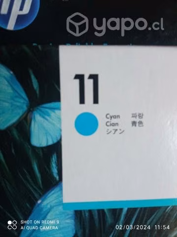 Cabezal HP 11 cyan original