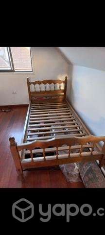 Cama 1 plaza (sin colchon) eucaliptus - Imagen 2