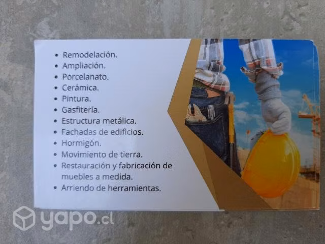 Trabajos en construcción