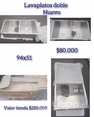 Lavaplatos doble