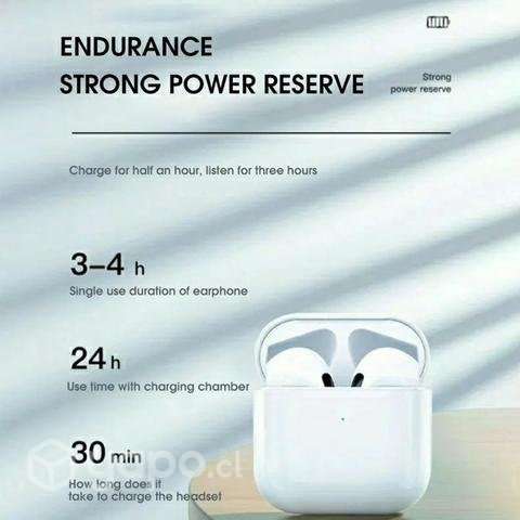 Audífonos inalámbricos bluetooth tipo AirPods - Imagen 3