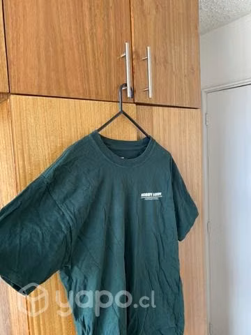 Polera algodón, Hanes talla L verde - Imagen 2