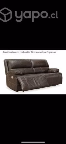 Sofa seccional Ashley en cuero - Imagen 2
