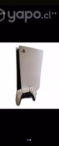 PS5 + joystick + base + cubre polvo
