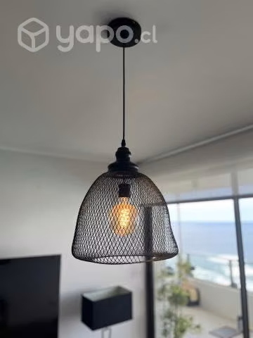 02 lámparas colgante techo usadas
