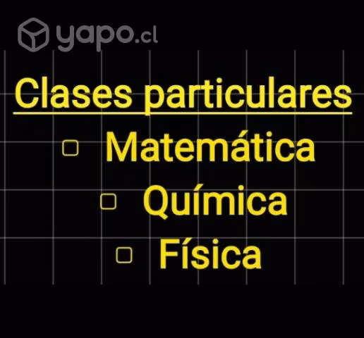 Clases particulares Matemática física y química