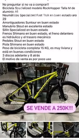 Bicicleta Specialized