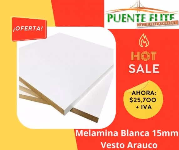 Melamina blanca 15mm