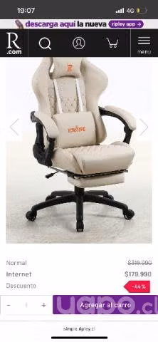 Silla gamer rosada - Imagen 6
