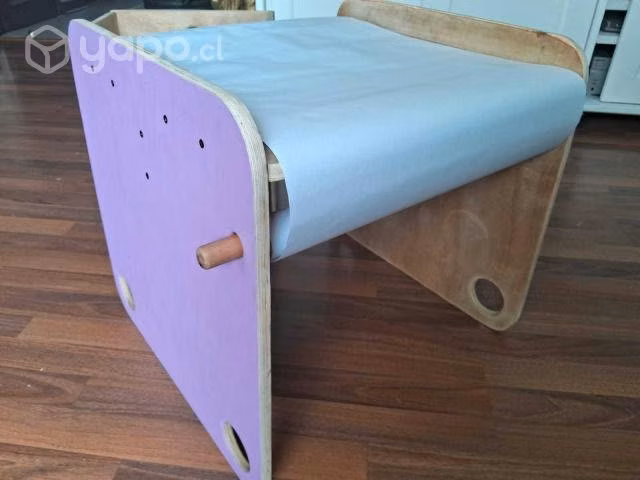 Mesa Y Silla Montessori Con Rollo De Papel Para Di