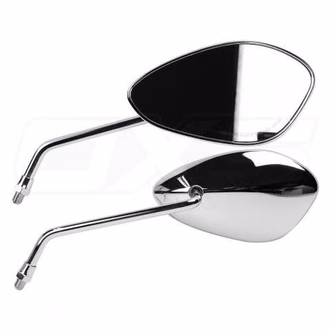 Espejos para moto cromado tipo chopper moxi