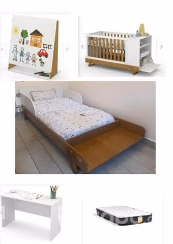 Cuna multietapas kidscool y colchón drimkip