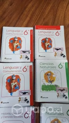Libros Escolares Santillana 6° básico
