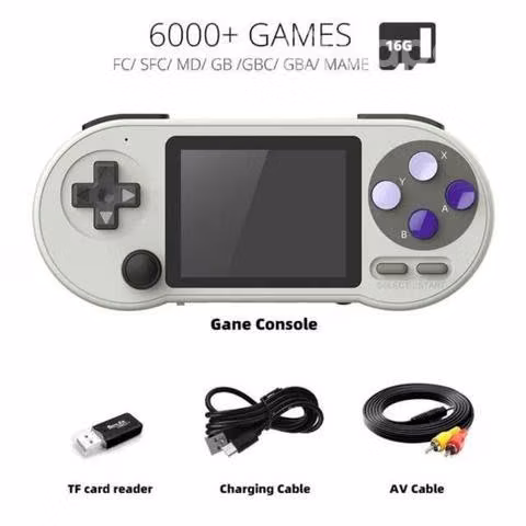 Consola de videojuegos portátil con entrada a TV
