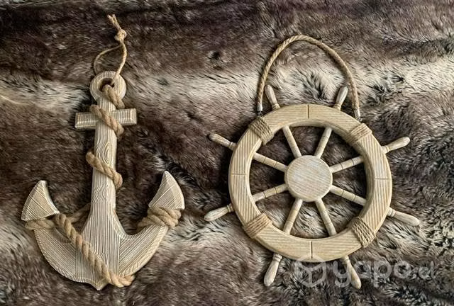 Set ancla y timon decorativo - Imagen 2