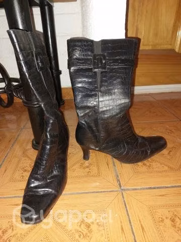 Botas negras de cuero (Gacel) (36) - Imagen 2