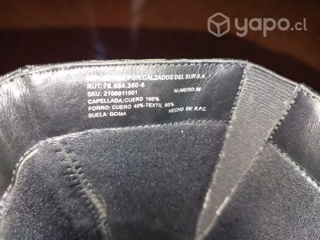 Botas negras de cuero (Gacel) (36) - Imagen 4