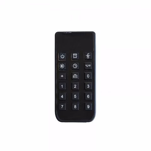 Reloj de pared digital led redondo con control rem