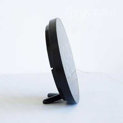 Reloj de pared digital led redondo con control rem