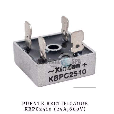 Puente Rectificador KBPC2510 (25A, 600V)