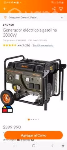 Generador Bauker 3000W Nuevo