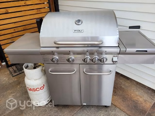 Parrilla a gas FDV acero inoxidable 5 quemadores