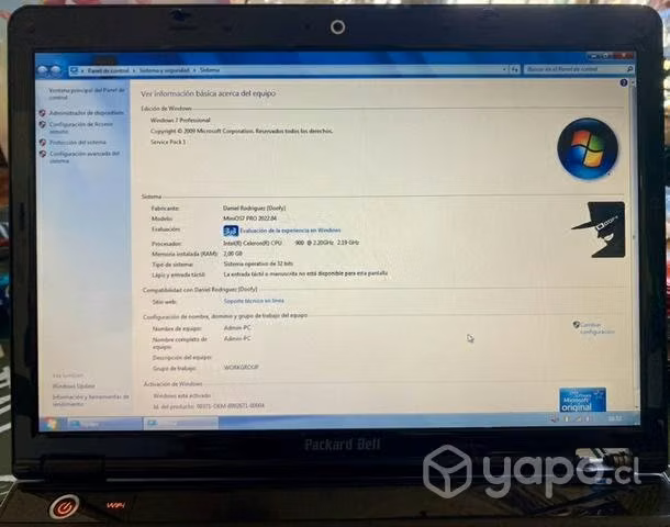 Notebook Packard Bell - Imagen 3