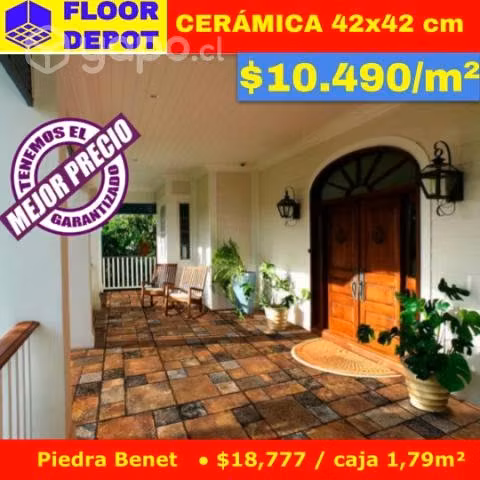Cerámica exterior en oferta - Piedra Benet 42x42
