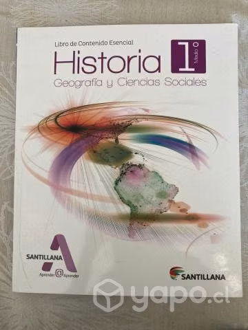 Libro Historia y Geografía 1° Medio Santillana