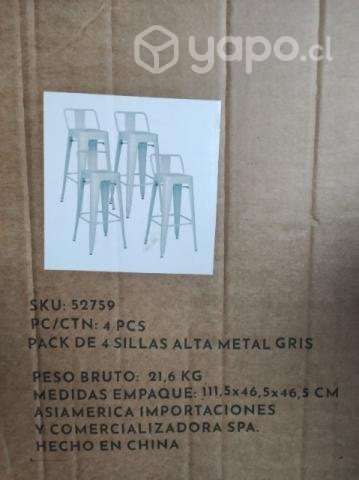 Pack sillas de metal - Imagen 4