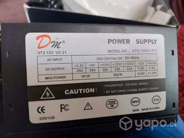 Fuente de poder 750W - Imagen 2