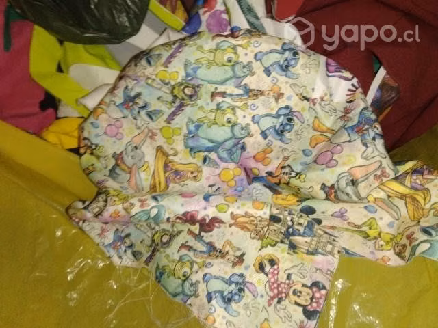 Bolsa lote retazos de telas grandes