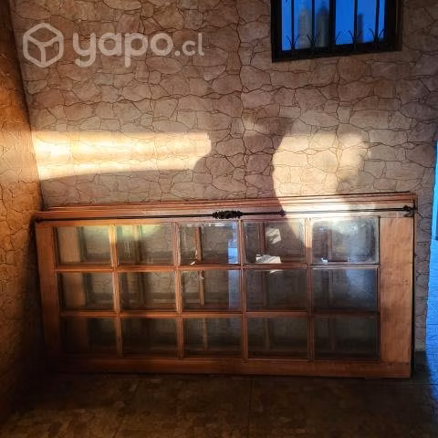 puertas madera vidrio
