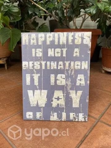 Cuadro con frase motivacional