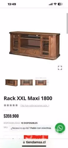 Rack XXL madera - Imagen 2