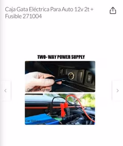 Gata electrica para auto 12 volts