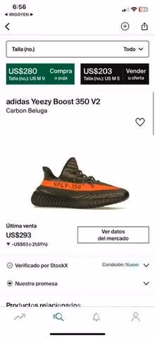Yeezy 350 v2 Carbon Beluga - Imagen 5