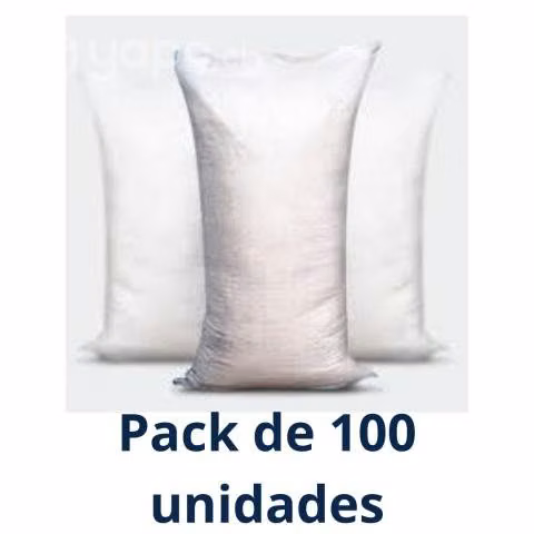 Sacos Blanco 60x90 cm 100 unidades