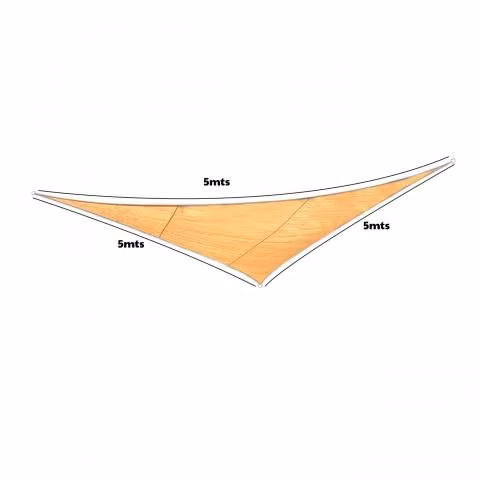 Toldo vela sombra impermeable triangular 5x5x5